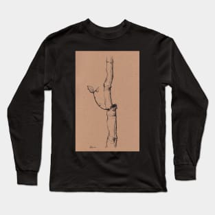 Winter Tree - original ink pen sketch on paper Long Sleeve T-Shirt